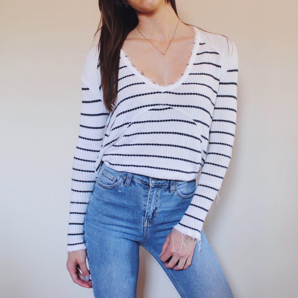 Free People Striped Sweater